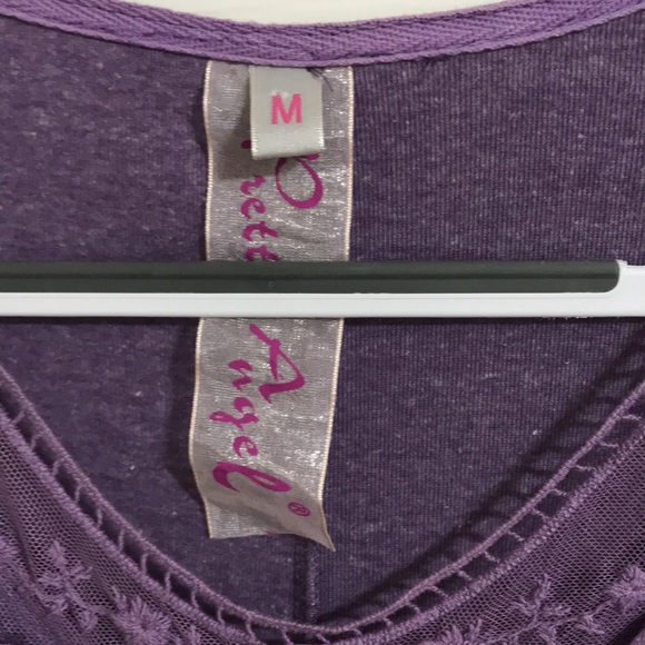 Oh You Pretty Angel!  Adorable purple sweater/tunic style top by Pretty Angel - Picture 5 of 8